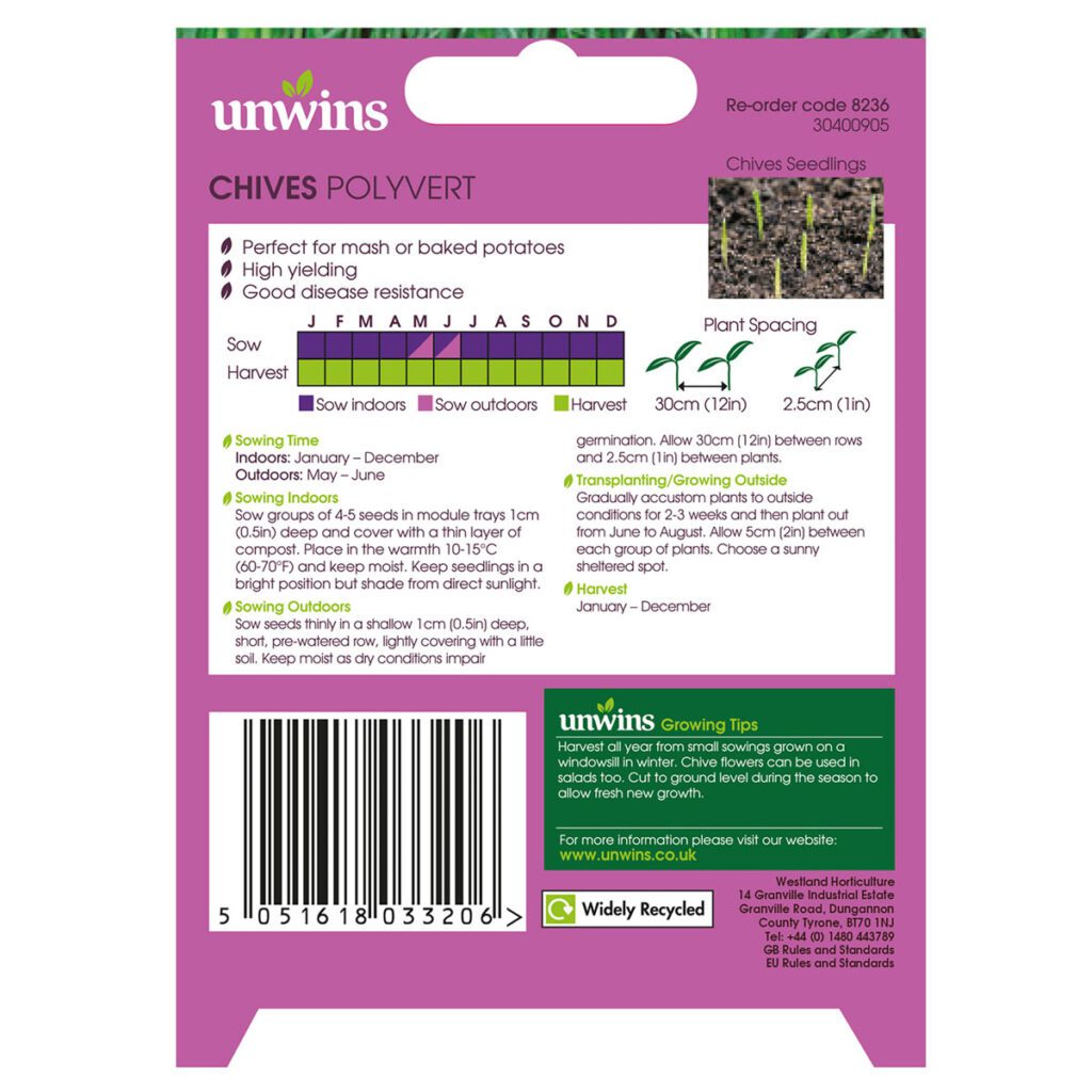 Unwins Chive Polyvert Seeds 5051618029513 2